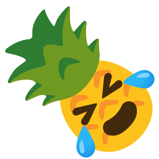 rolling on the floor laughing pineapple