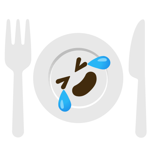 rolling on the floor laughing knife fork plate