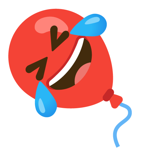rolling on the floor laughing balloon