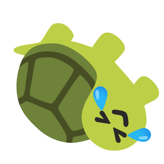 rolling on the floor laughing turtle