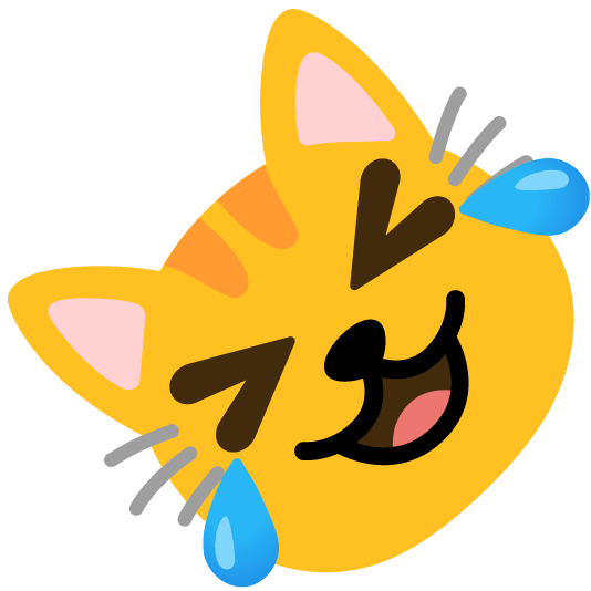 rolling on the floor laughing cat