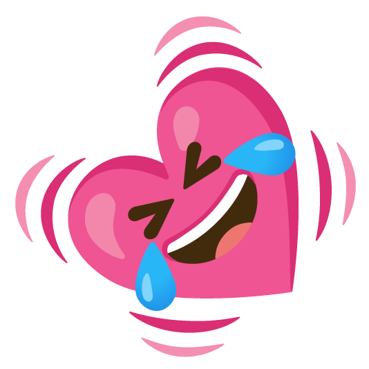 rolling on the floor laughing heartbeat