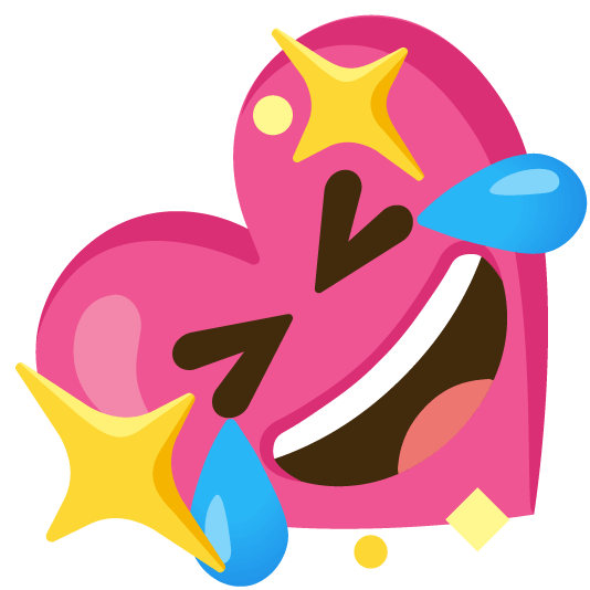 rolling on the floor laughing sparkling heart
