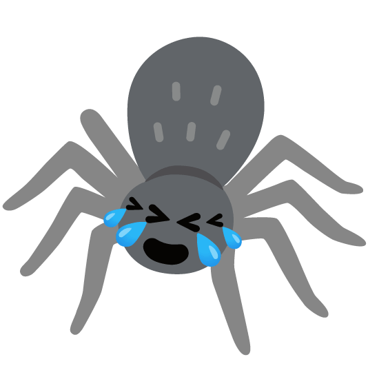 rolling on the floor laughing spider