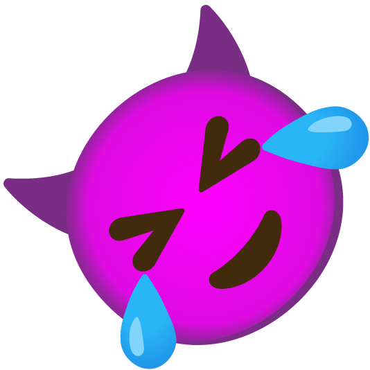 rolling on the floor laughing smiling imp