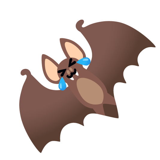 rolling on the floor laughing bat