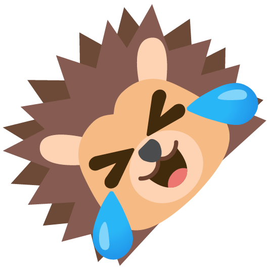 rolling on the floor laughing hedgehog