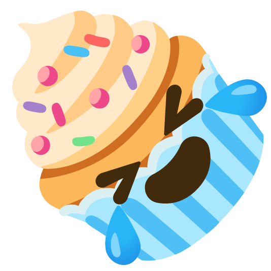 rolling on the floor laughing cupcake