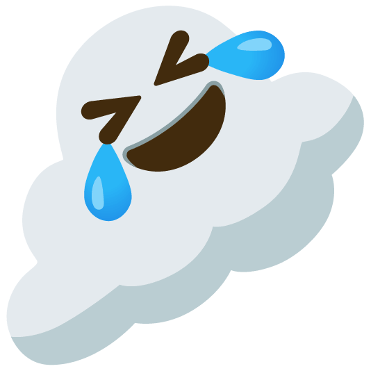 rolling on the floor laughing cloud