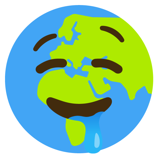 drooling face earth africa