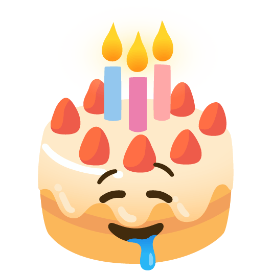 drooling face birthday