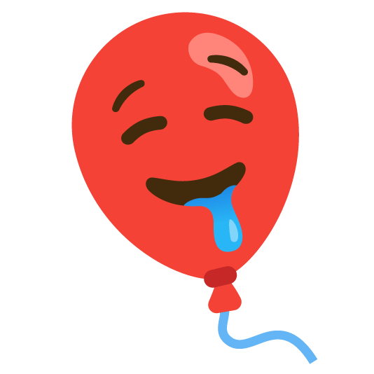 drooling face balloon