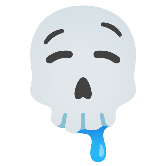 drooling face skull