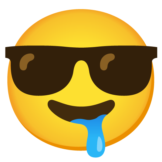 drooling face sunglasses