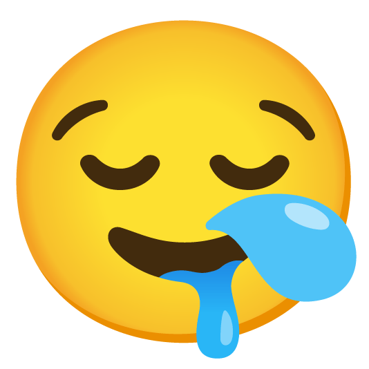 drooling face sleepy