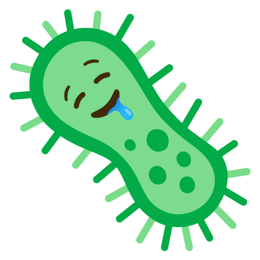 drooling face microbe