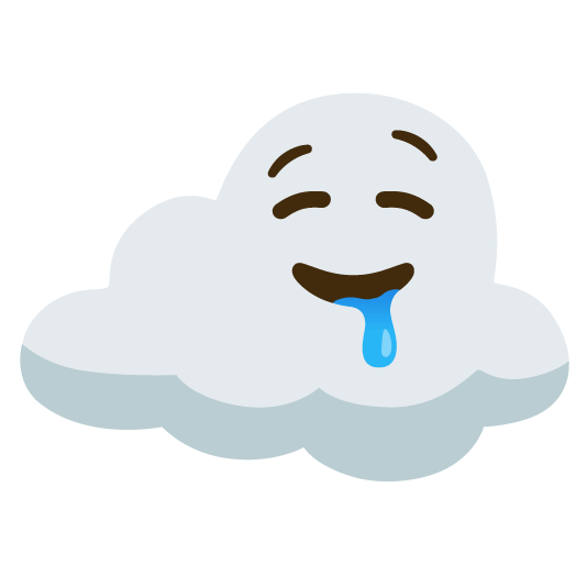 drooling face cloud