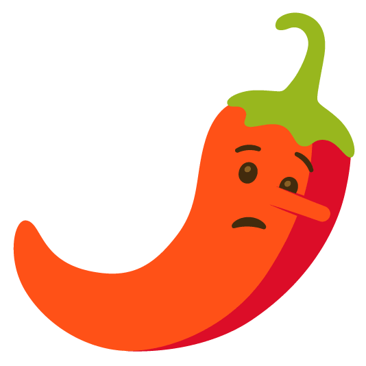 lying face hot pepper