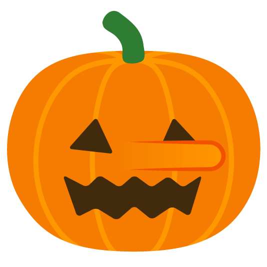 lying face jack o lantern