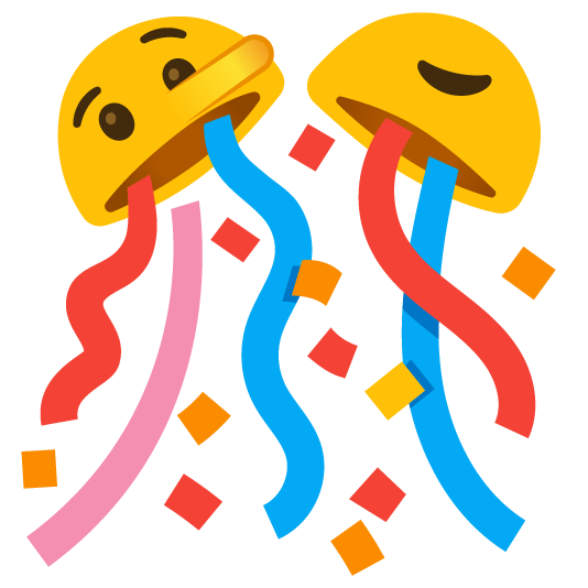 lying face confetti ball