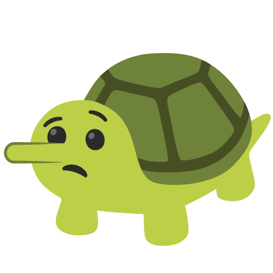 lying face turtle