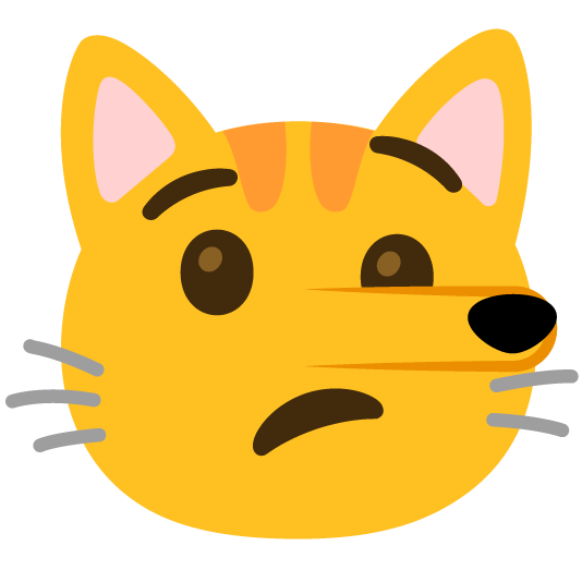 lying face cat