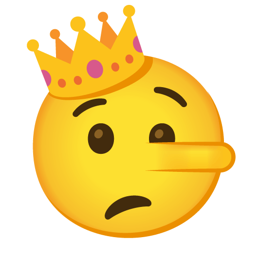 lying face crown