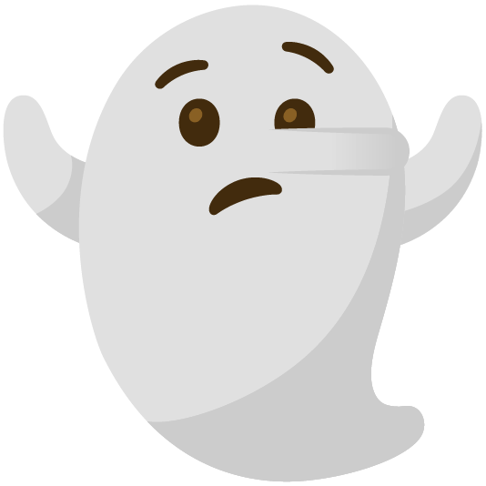 lying face ghost