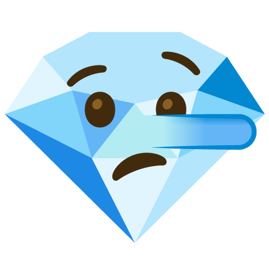 lying face gem