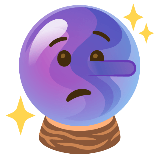 lying face crystal ball