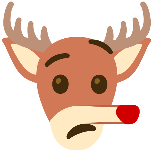 lying face deer