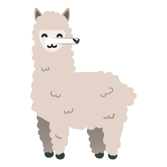 lying face llama