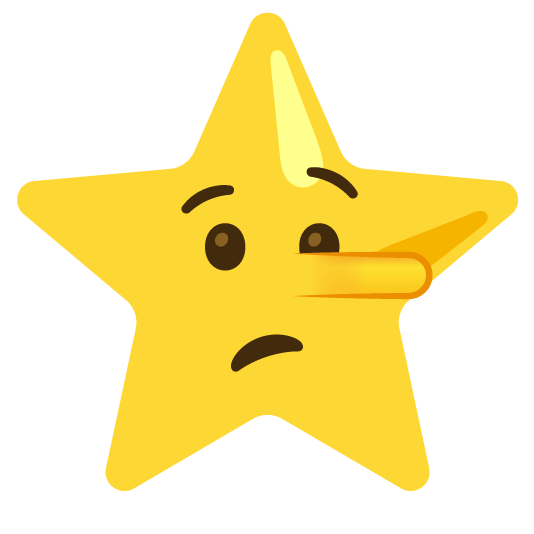 lying face star