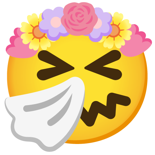 sneezing face tulip
