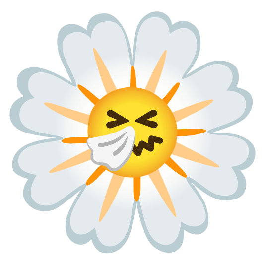 sneezing face blossom
