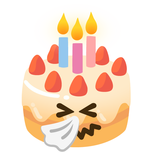 sneezing face birthday