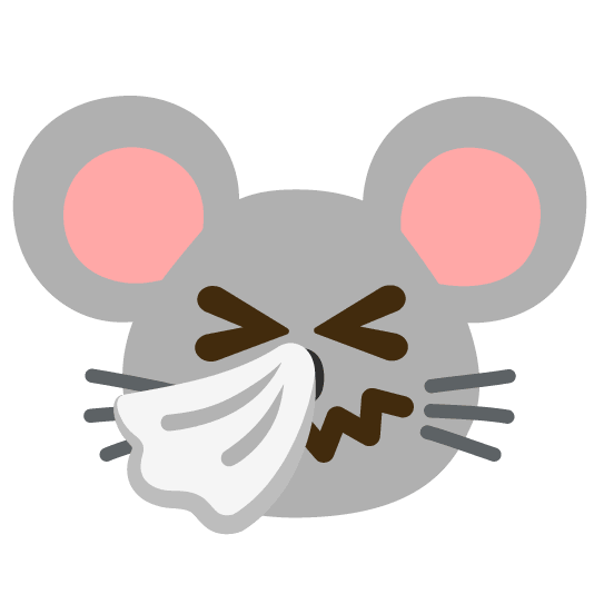 sneezing face mouse