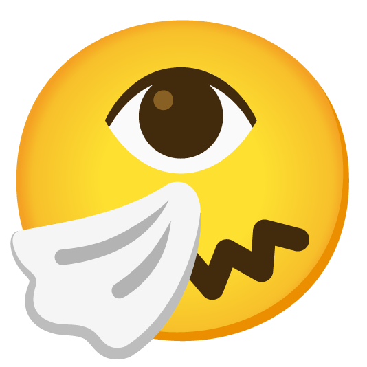 sneezing face eye