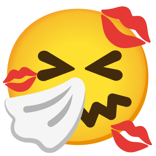 sneezing face kiss