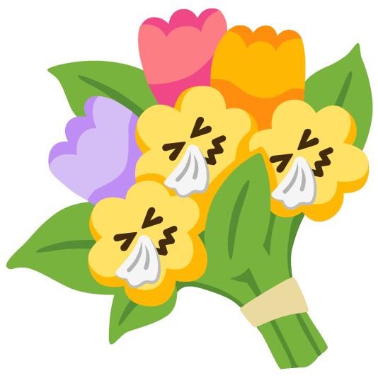 sneezing face bouquet