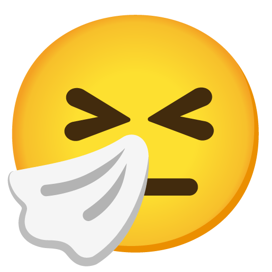 sneezing face neutral face