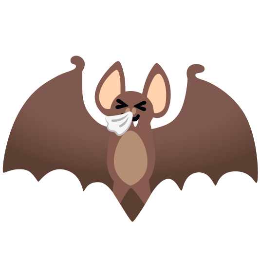 sneezing face bat