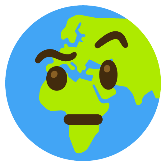 face with raised eyebrow earth africa