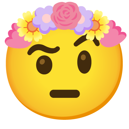 face with raised eyebrow tulip