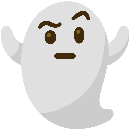 face with raised eyebrow ghost