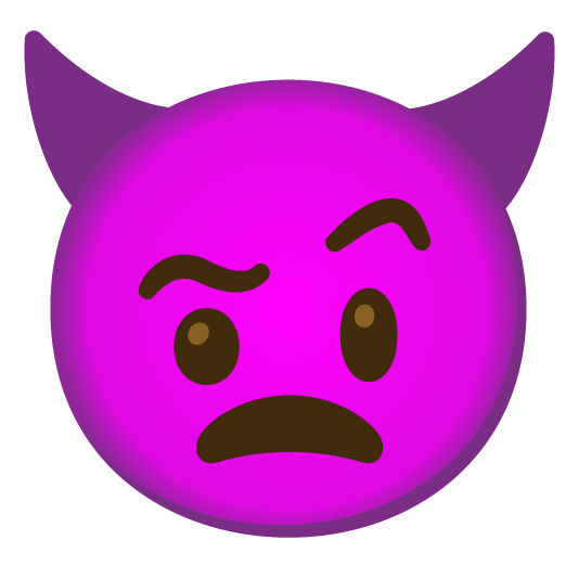 face with raised eyebrow imp