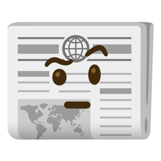 face with raised eyebrow newspaper