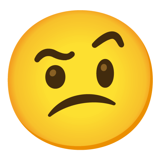 face with raised eyebrow confused