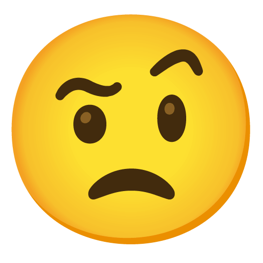 face with raised eyebrow worried