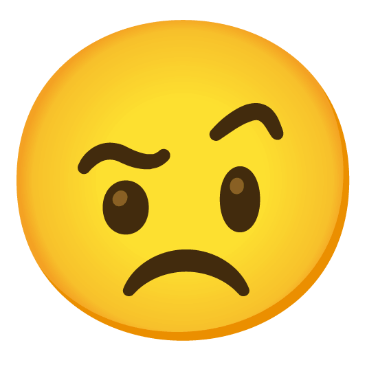 face with raised eyebrow angry